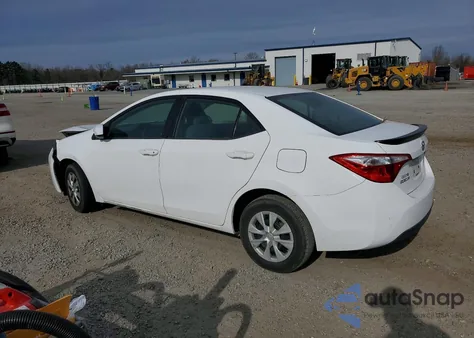 2014 Toyota Corolla L z USA, uszkodzony, nr VIN 2T1BURHE8EC022553